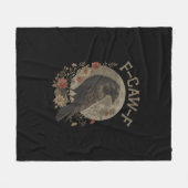 Funny F-Caw-F Raven Bird Saying Graphic F-Caw-F Cr Fleecedecke (Vorderseite (Horizontal))