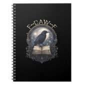 Funny F-Caw-F Raven Bird Saying Graphic Retro Clas Notizblock (Vorderseite)