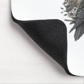 Funny F Caw F Raven Bird Saying Graphic Style Mousepad (Ecke)
