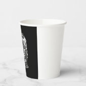 Funny F Caw F Raven Halloween Pappbecher (Links)