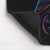 Funny F Caw F Raven Skull Gothic Graphic Halloween Mousepad (Ecke)