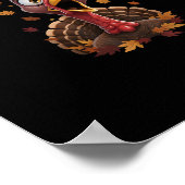 Funny F-Caw-F Turkey Bird F-Caw-F Graphic Poster (Ecke)