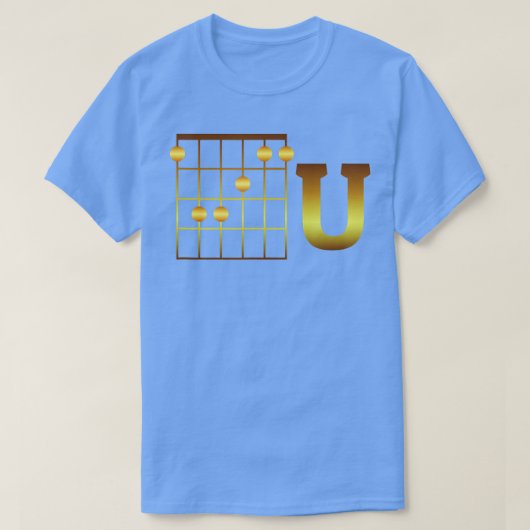 Funny F Chord U Gitarrist Spieler Gift Guitar Lov T-Shirt (Design vorne)