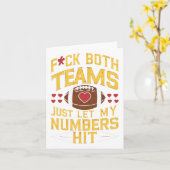 Funny F#ck Beide Teams Ließ einfach meine Zahlen s Karte (Gelbe Blume)