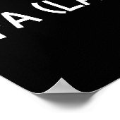 Funny Fa La 8 Christmas Math Teacher Santa Hat Xma Poster (Ecke)