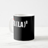 Funny Fa La 8 Christmas Mathematiker Weihnachtsman Kaffeetasse (Vorderseite Links)