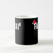 Funny Fa La 8 Christmas Mathematiker Weihnachtsman Kaffeetasse (Mittel)