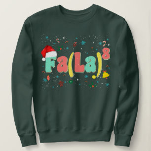 Funny Fa La 8 Weihnachtsmusik Groovy Math Santa Ha Sweatshirt