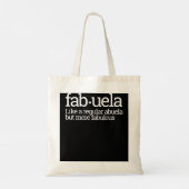 Funny Fabuela Fabulous Abuela Spanisches Oma Gesch Tragetasche (Rückseite)