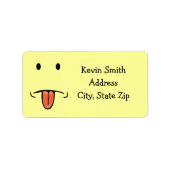 Funny Face Address Labels Adressaufkleber (Vorne)