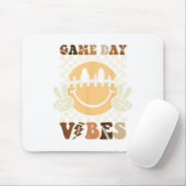 Funny Face American Football Game Day Vibes Sport Mousepad (Mit Mouse)