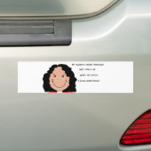 Funny Face Art Image für Bumper Sticker Autoaufkleber (Auf Auto)