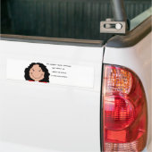 Funny Face Art Image für Bumper Sticker Autoaufkleber (Auf Lkw)