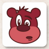 FUNNY FACE BEAR GETRÄNKEUNTERSETZER (Vorderseite)