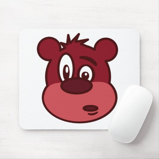 FUNNY FACE BEAR MOUSEPAD (Mit Mouse)