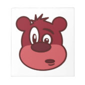 FUNNY FACE BEAR NOTIZBLOCK (Vorderseite)