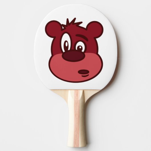 FUNNY FACE BEAR TISCHTENNIS SCHLÄGER (Vorderseite)