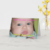 FUNNY FACE BIRTHDAY CARD for Three Year OLD Karte (Gelbe Blume)