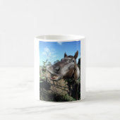 Funny Face braunes Pferd Kaffeetasse (Mittel)