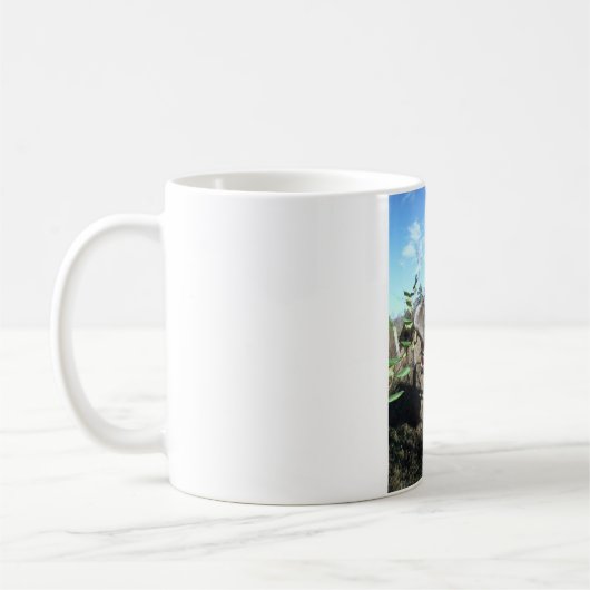 Funny Face braunes Pferd Kaffeetasse (Links)