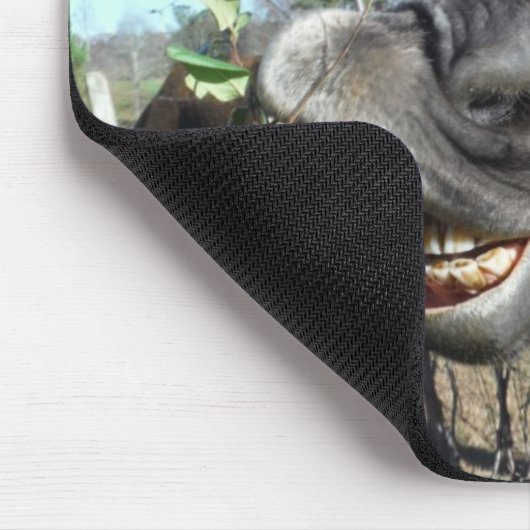 Funny Face braunes Pferd Mousepad (Ecke)