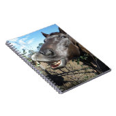 Funny Face braunes Pferd Notizblock (Rechte Seite)
