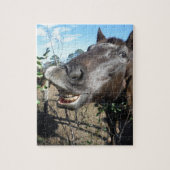 Funny Face braunes Pferd Puzzle (Vertikal)