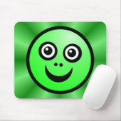 Funny Face (color me) - Green - v2 Mousepad (Mit Mouse)