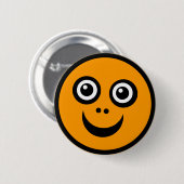 Funny Face (color me) - Orange Button (Vorne & Hinten)