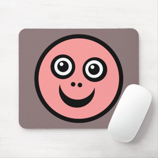 Funny Face (color me) - Pink Mousepad (Mit Mouse)