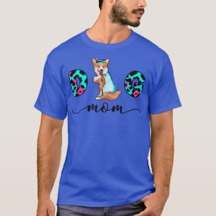 Funny Face Corgi Pet Tattoo I Love You Dog Mom Leo T-Shirt