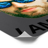 Funny Face Cture Birthday Party Matching  Poster (Ecke)