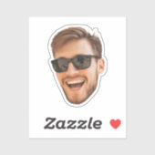 Funny Face Cut Out Custom Foto Aufkleber (Blatt)