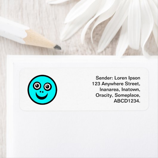 Funny Face - Cyan Blue (Insitu)