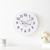 Funny Face Design Wall Clock Große Wanduhr (Zuhause)