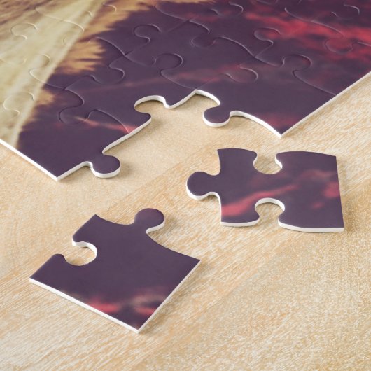 Funny Face Foto eines Sassy Niedlich Llama Puzzle (Seite)