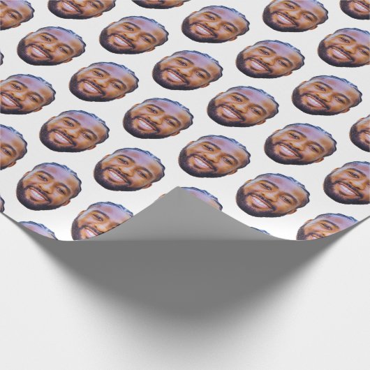 Funny Face Foto Gift Geschenkpapier (Ecke)