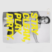 Funny Face Foto Golf Handtücher (Horizontal)