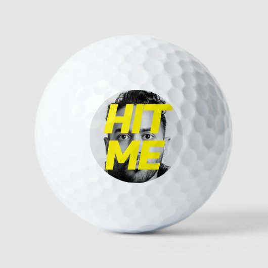 Funny Face Foto Golfball (Vorderseite)