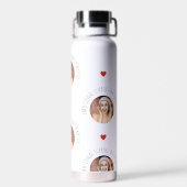 Funny Face Foto Valentinstag emotionale Unterstütz Trinkflasche (Rückseite)