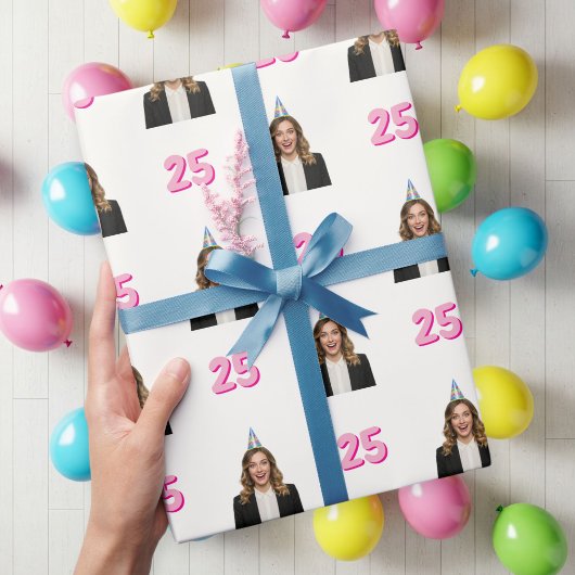 Funny Face Gift Wrap for Women Geschenkpapier