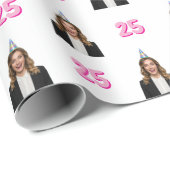 Funny Face Gift Wrap for Women Geschenkpapier (Rolleneckpunkt)
