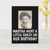 FUNNY FACE GO CRAZY RETRO BIRTHDAY CARD KARTE (Gelbe Blume)