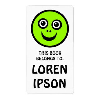 Funny Face - Green - Book Plate