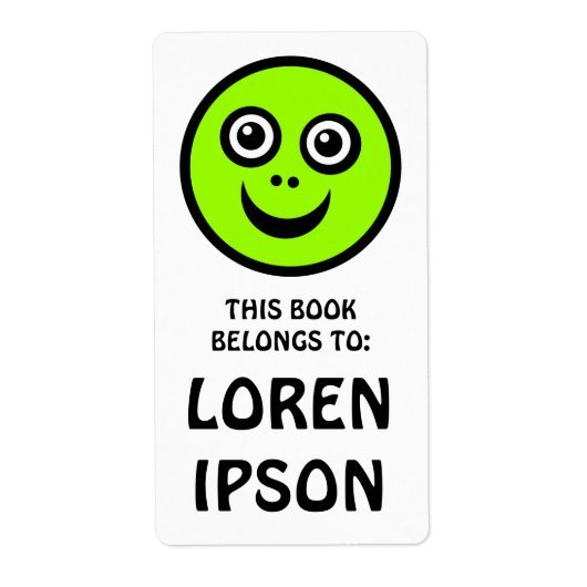 Funny Face - Green - Book Plate (Vorne)