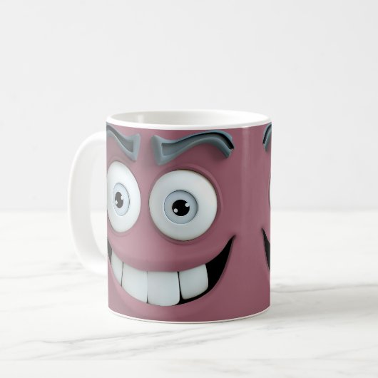 Funny Face Image on Tasse (Vorderseite Links)