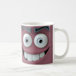 Funny Face Image on Tasse