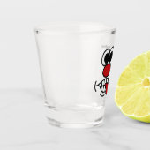 Funny Face individuelle Name Schnapsglas (Links)