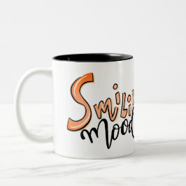 Funny Face | Lächeln Mood Fun Foto Kaffeebüro Zweifarbige Tasse