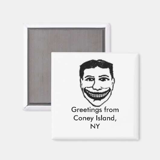 Funny Face Magnet - Coney Island (Vorderseite/Rückseite)